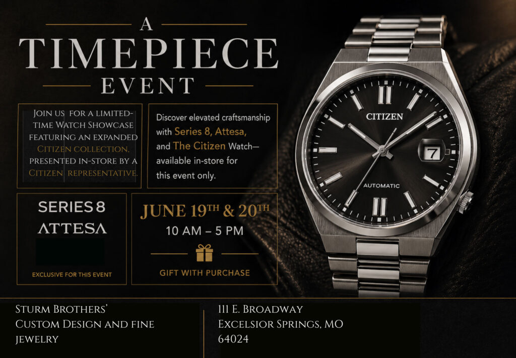 June 2026 Timepiece Event promo